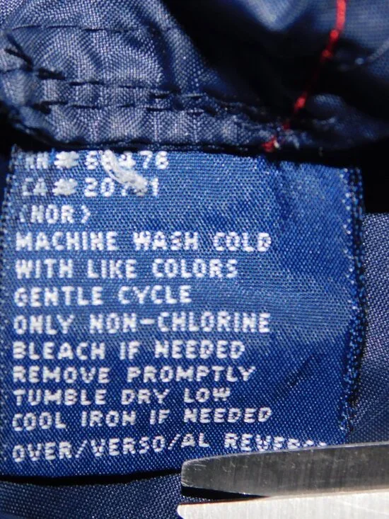 VTG 90s Y2K Tommy Jeans Hilfiger mens L Full Zip Blue Windbreaker Jacket - Picture 6 of 16